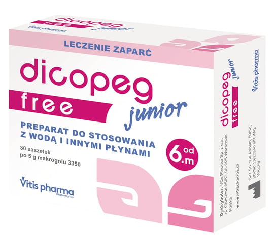 Suplement diety, Dicopeg, Junior Free, Proszek, 30x 5 g Inna marka