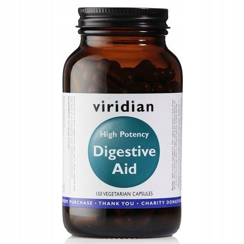 Suplement diety, Digestive Aid Enzymy trawienne 150 kaps Viridian Viridian