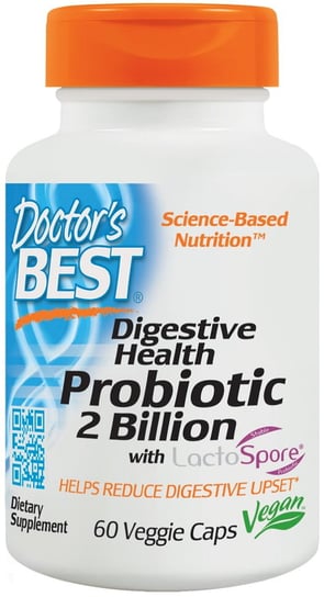 Suplement diety, Digestive Health  2 Billion with LactoSpore (60 kapsułek wegetariańskich) Doctor's Best Doctor’s Best