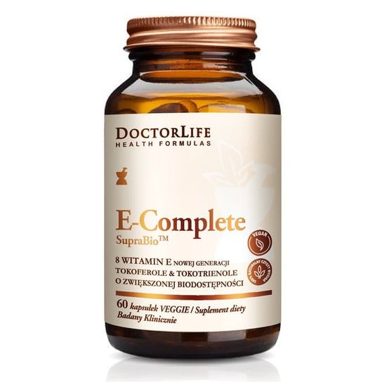 Suplement diety, Doctor Life, E-Complete SupraBio 8 witamin E nowej generacji, 30 kapsułek Doctor Life