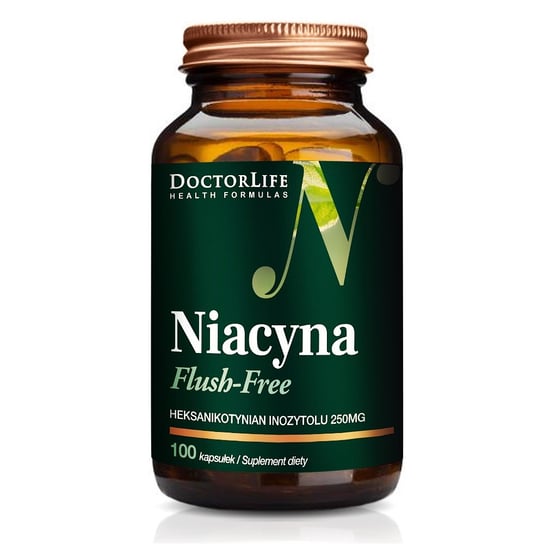 Suplement diety, DOCTOR LIFE, Niacyna Flush Free, 250 mg, 100 kaps Doctor Life