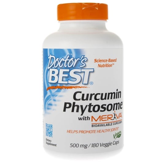 Suplement diety, Doctor's Best, Curcumin Phytosome Meriva 500 mg, 180 kapsułek Doctor's Best
