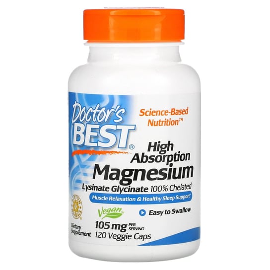 Suplement diety, Doctor's Best, High Absorption Magnesium, 120kaps. Doctor's Best