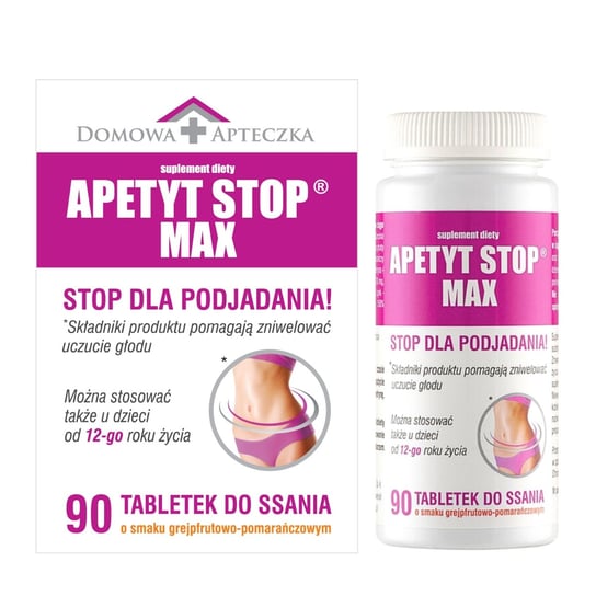 Suplement diety, Domowa Apteczka Apetyt Stop Max, suplement diety, 90 tabletek do ssania Hepatica