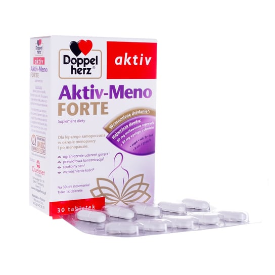 Suplement diety, Doppelherz Aktiv, Aktiv-Meno Forte, 30 tabletek Queisser Pharma