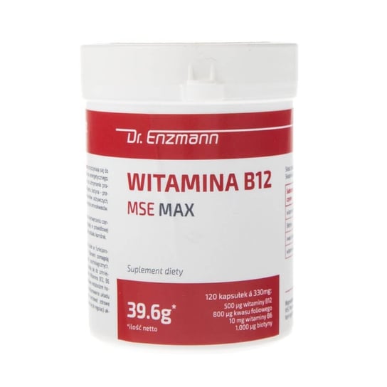 Suplement diety, Dr. Enzmann, Witamina B12 MSE MAX, 120 kapsułek Mito Pharma