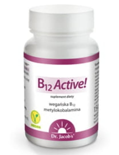 Suplement diety, Dr. Jacob's B12 Active 60 tabletek podjęzykowych Dr. Jacob's
