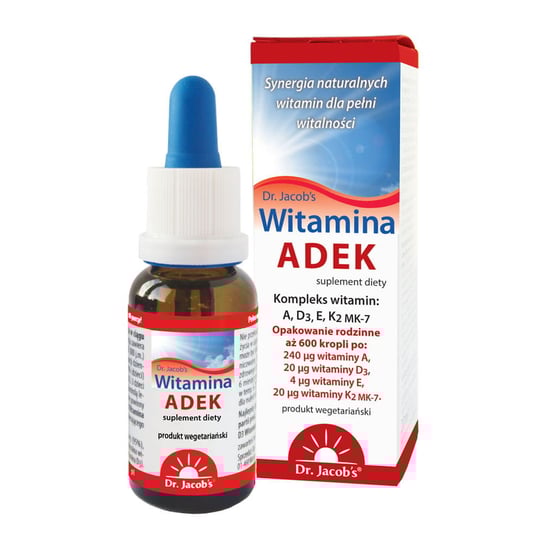 Suplement diety, Dr. Jacob's Witamina ADEK, 20 ml Dr.Jacob's