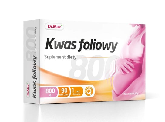 Suplement diety, Dr.Max, Kwas Foliowy 800 mcg, 90 tabletek Dr.Max