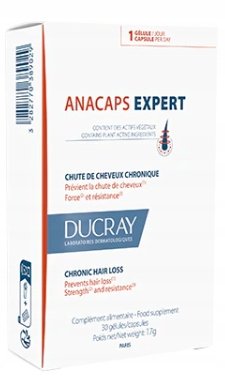 Suplement diety, Ducray, Anacaps Expert, Włosy Skóra Paznokcie, 30kaps Pierre Fabre
