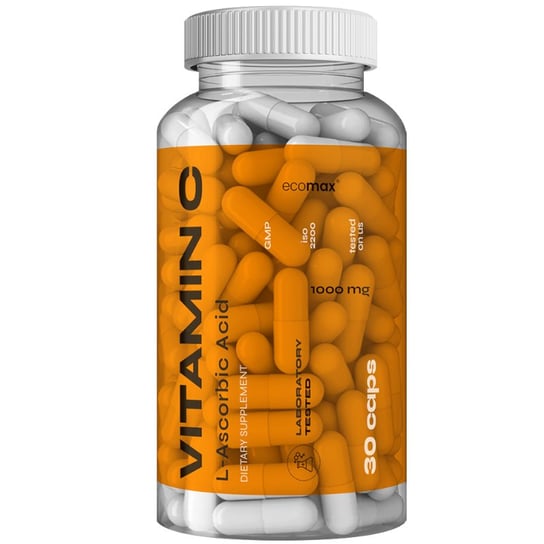 Suplement diety, Ecomax, Vitamin C, 1000 mg, 30 kaps Ecomax