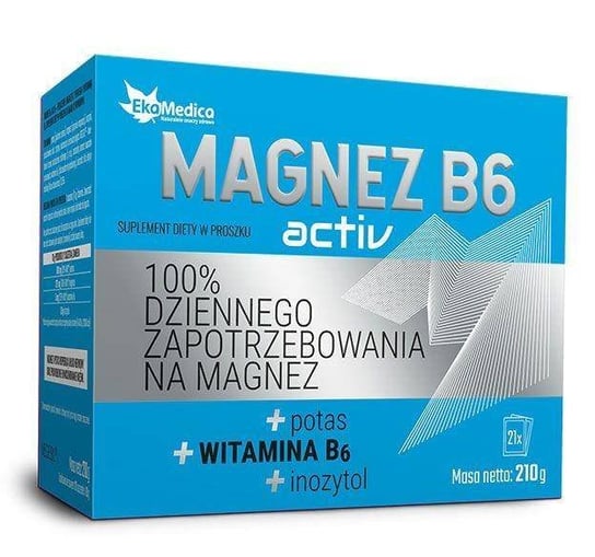 Suplement diety, Ekamedica Magnez B6 Activ 21x10g saszetki EkaMedica