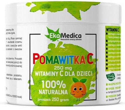 Suplement diety, EkaMedica Pomawitka Naturalna Witamina C dla dzieci 250g EKAMEDICA