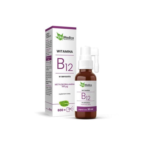 Suplement diety, Ekamedica Witamina B12 w areozolu 30 ml EKAMEDICA