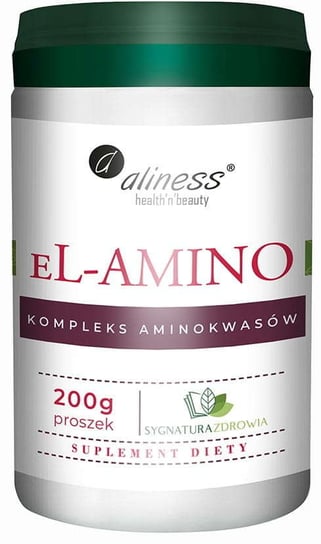 Suplement diety, eL-AMINO kompleks aminokwasowy b.smaku Aliness Proszek 200 g Aliness