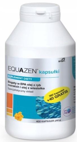 Suplement diety, Equazen, Kapsułki DHA EPA GLA, 400 kaps Equazen