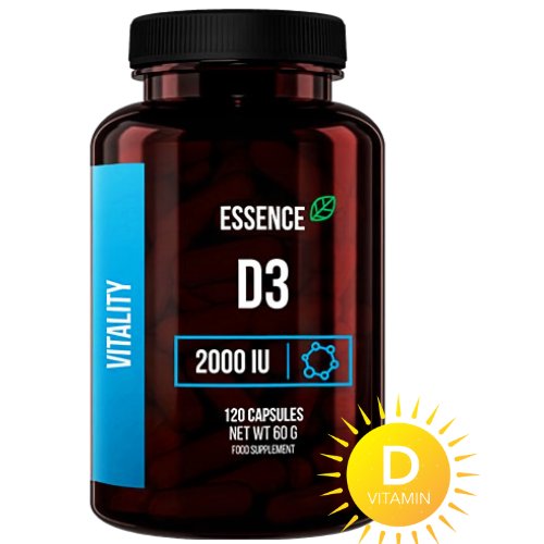 Suplement diety, Essence, witamina D3 2000IU, 120 kaps. Essence