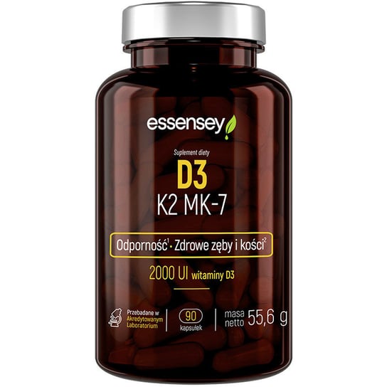 Suplement diety, ESSENSEY D3 K2 MK-7 2000 IU 90caps Inna marka