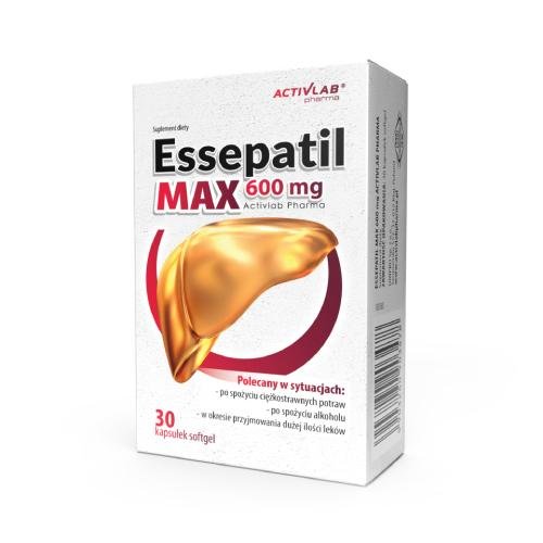 Suplement diety, Essepatil, Max, Zdrowa wątroba 600mg, 30 kaps. Essepatil