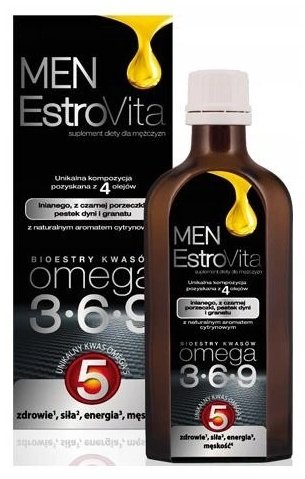 Suplement diety, EstroVita Men Omega 3-6-9 dla mężczyzn 150ml SKOTAN