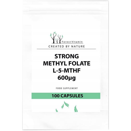 Suplement diety, Forest Vitamin, Strong Methyl Folate L-5 MTHF 600ug, 100 kap. Forest Vitamin