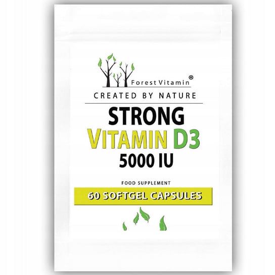 Suplement diety, FOREST VITAMIN Strong Vitamin D3 5000 IU 60caps Forest Vitamin