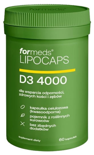 Suplement diety, ForMeds, LIPOCAPS D3 4000, Suplement diety, 60 kaps. Inna marka