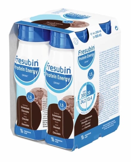 Suplement diety, Fresubin Protein Energy Drink, smak czekoladowy, 4 x 200 ml Inna marka