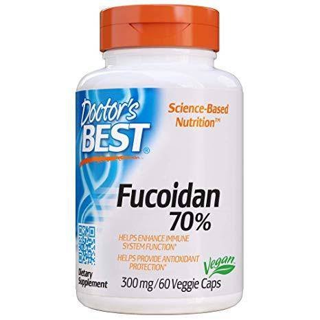 Suplement diety, Fucoidan 70% - Ekstrakt Fucoidanu 300 mg (60 kaps.) Doctor's Best