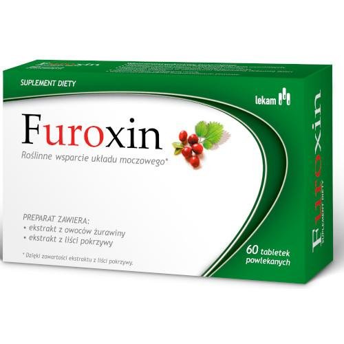 Suplement diety, Furoxin, wspierający układ moczowy, 60 tabletek powlekanych LEKAM