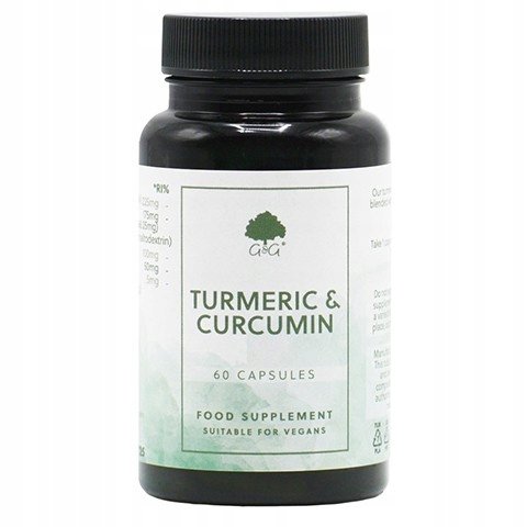 Suplement diety, G&G, Kurkuma Turmeric & Curcumin 60 kaps. G&G