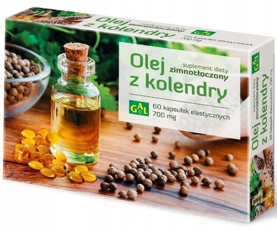 Suplement diety, Gal, Olej z kolendry 700 mg, 60 kaps. Gal