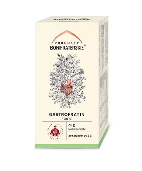 Suplement diety, Gastrofratin Forte 30 saszetek PRODUKTY BONIFRATERSKIE Produkty Bonifraterskie