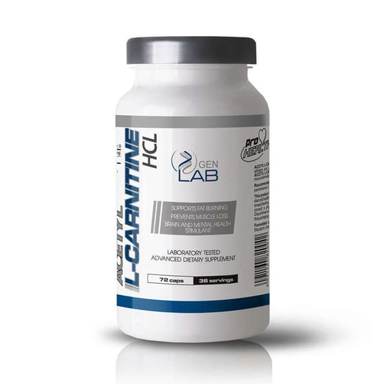 Suplement diety, GenLab - Acetyl L-Carnitine HCL - 72 kaps. GenLab