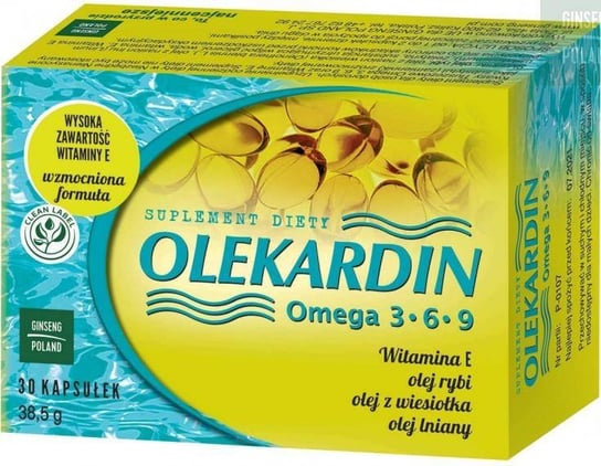 Suplement diety, Ginseng Olekardin Omega 3 6 9 30 k 38,5 g GINSENG