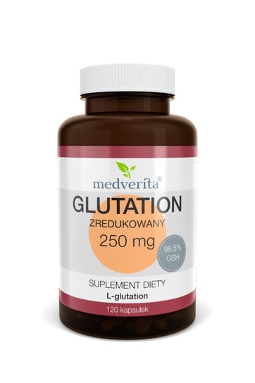 Suplement diety, Glutation zredukowany 250 mg, 120 kapsułek, Medverita Medverita