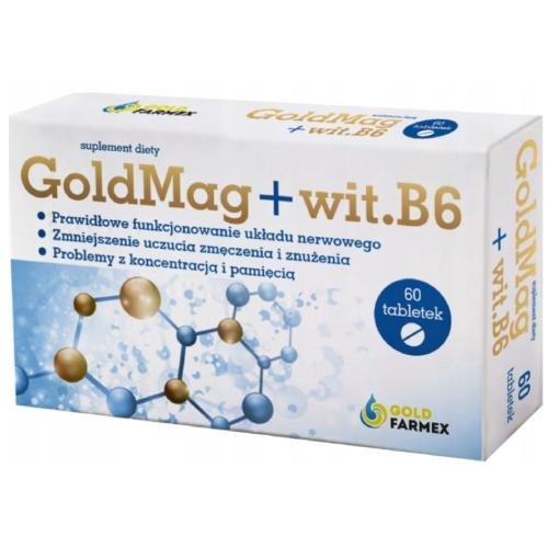 Suplement diety, GoldMag + GoldFarmex witamina B6 60 tabl. Inna marka