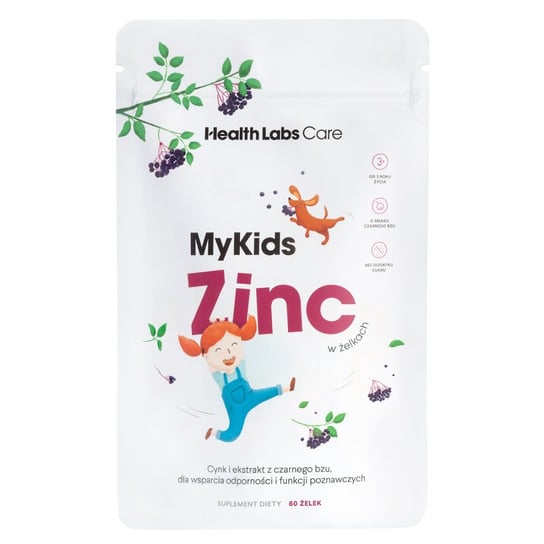 Suplement diety, Health Labs Care MyKids Zinc, Cynk dla dzieci w żelkach, 60 żelek Health Labs