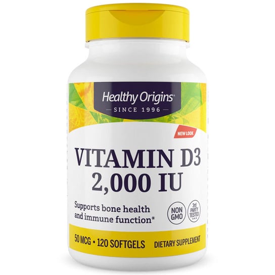 Suplement diety, Healthy Origins Vitamin D3 2,000 Iu 120Caps Healthy Origins