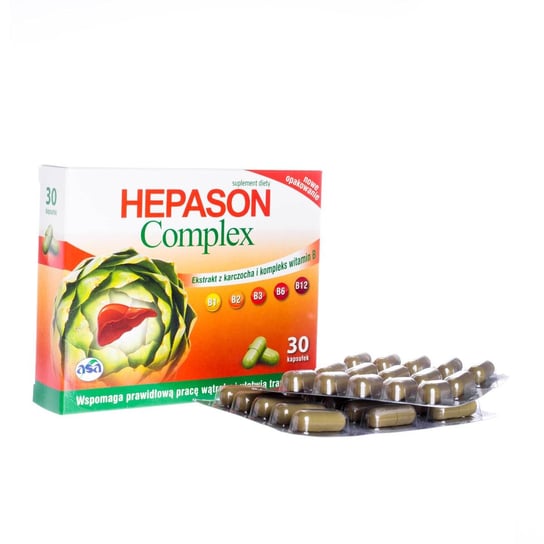 Suplement diety, HEPASON Complex, suplement diety, 30 kapsułek ASA