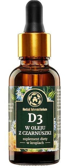 Suplement diety, Herbal Monasterium Witamina D3 w oleju z czarnuszk Herbal Monasterium