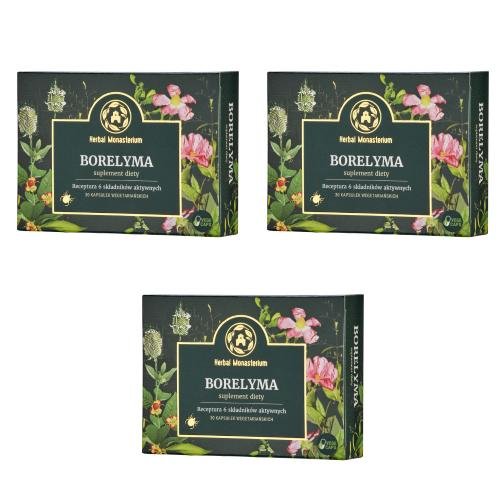 Suplement diety, Herbal Monasterium, Zestaw Borelyma, 3 x 30 kaps. Herbal Monasterium