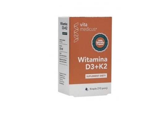 Suplement diety, Herbamedicus, Naturalna Witamina D3 2000IU+K2 MK7 Herbamedicus