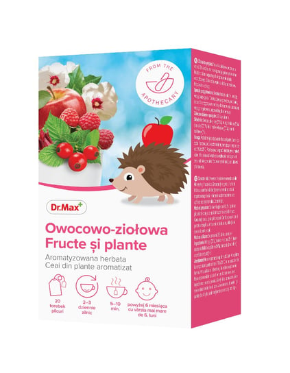Suplement diety, Herbata owocowo-ziołowa dla dzieci Dr.Max, 20 saszetek Inna marka
