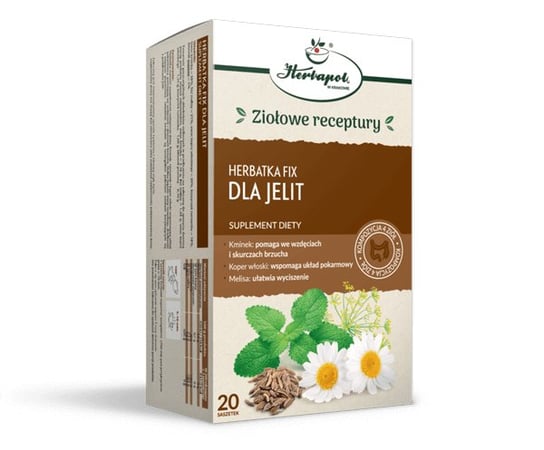 Suplement diety, Herbatka Dla Jelit, fix, suplmenet diety, 20 saszetek Herbapol w Krakowie SA