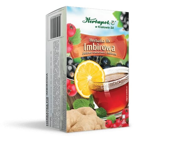 Suplement diety, Herbatka Imbirowa, fix, 20 saszetek Herbapol w Krakowie SA