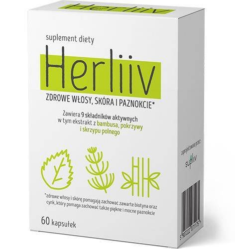 Suplement diety, HERLIIV 60 kaps. - zdrowe włosy, skóra i paznokcie SUPLIIV