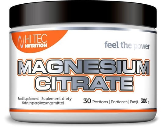 Suplement diety, HI TEC, Magnesium Citrate, 300 g Hi-Tec
