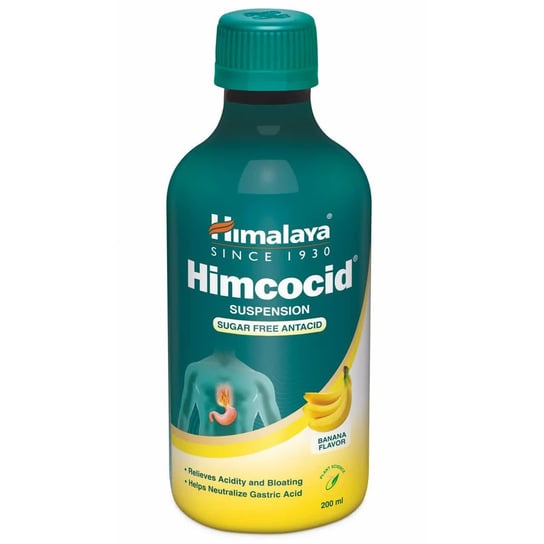 Suplement diety, Himalaya, Syrop na zgagę bananowy Himcocid SF Banana, 200ml Inna marka