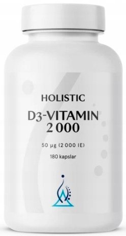 Suplement diety, Holistic, Witamina D 2000, 180 kaps. Holistic